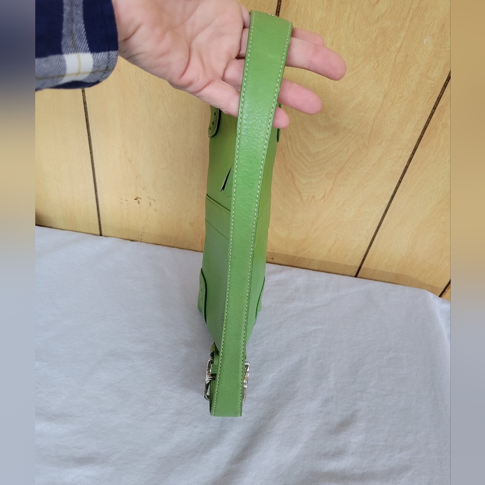 Coach Hamptons Demi Green Vintage Baguette - Picture 15 of 16